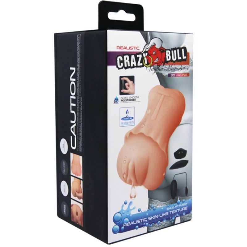 CRAZY BULL - MASTURBATORE VAGINALE WATER SKIN CON PROIETTILE VIBRANTE 2