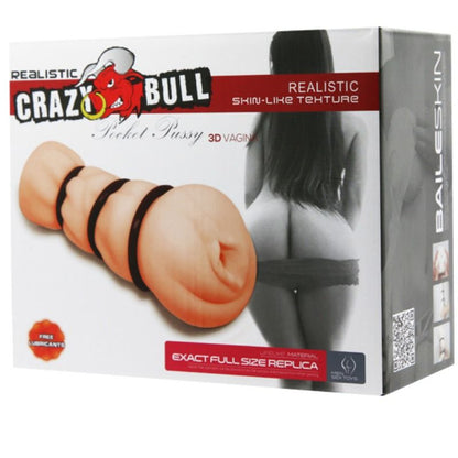 CRAZY BULL - MASTURBATORE VAGINALE CON ANELLI