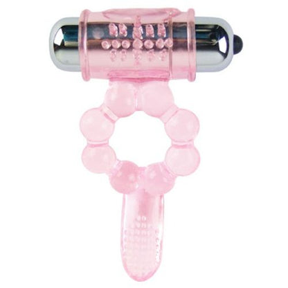 BAILE - ANILLO SILICONA 10 RITMOS LENGUA CON VIBRACIÓN ROSA