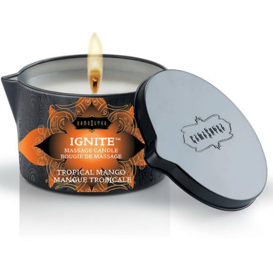 KAMASUTRA - CANDELA DA MASSAGGIO CON MANICO TROPICALE 170 GR
