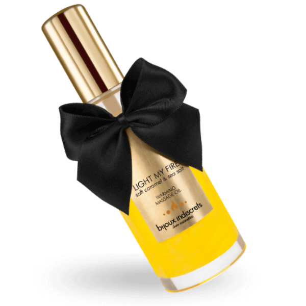 BIJOUX - OLIO DA MASSAGGIO EFFETTO CALORE PROFUMATO AL CARAMELLO