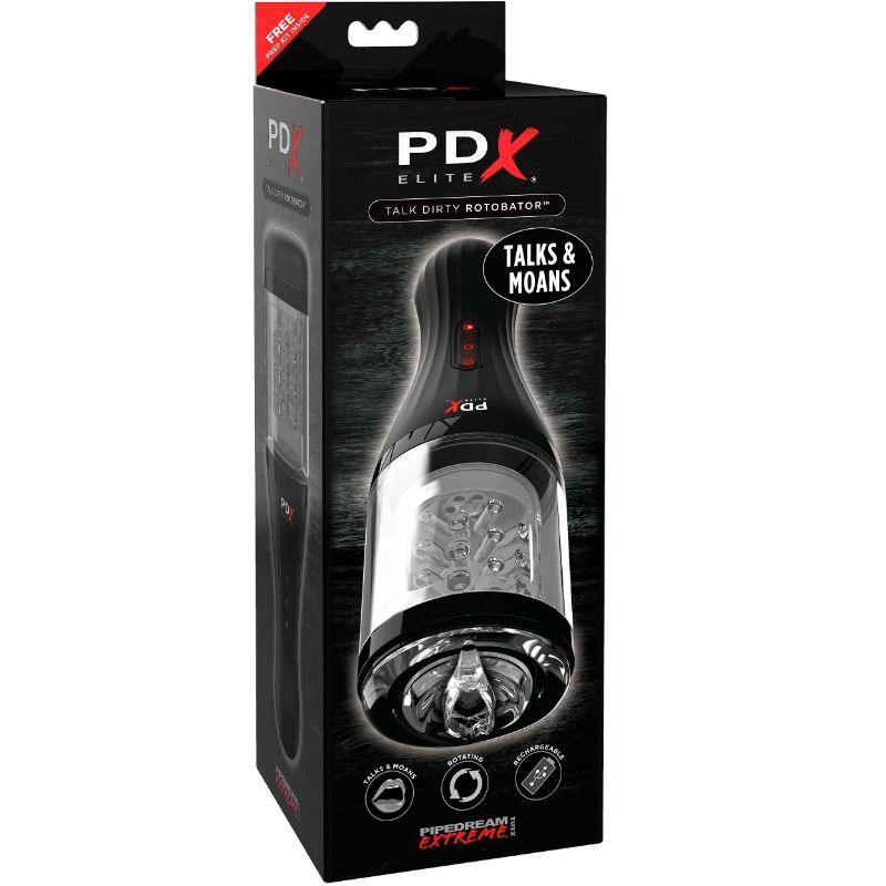 PDX ELITE - Masturbatore sonoro Dirty Talk Rotobator