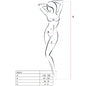 PASSION - WOMAN BS013 BODYSTOCKING NEGRO TALLA ÚNICA