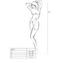 PASSION - WOMAN BS019 BODYSTOCKING NEGRO TALLA ÚNICA