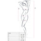 PASSION - ABITO BIANCO STILE BODYSTOCKING DONNA BS026 TAGLIA UNICA