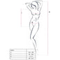 PASSION - WOMAN BS035 BODYSTOCKING NEGRO TALLA ÚNICA