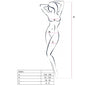 PASSION - WOMAN BS045 BODYSTOCKING NEGRO TALLA ÚNICA
