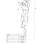 PASSION - ABITO BODYSTOCKING DONNA BS027 NERO TAGLIA UNICA
