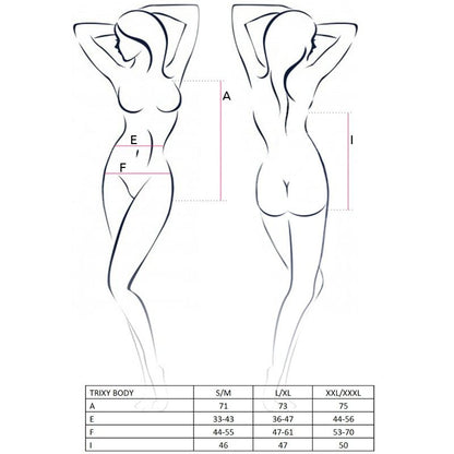 PASSION - WOMAN TRIXY TEDDY NEGRO TALLA L/XL