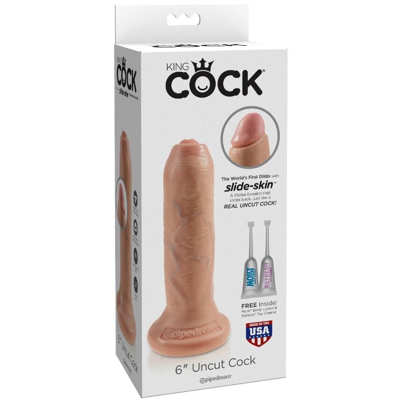 KING COCK - DILDO REALISTICO NATURALE NON TAGLIATO 15 CM