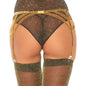 LEG AVENUE - LIGUERO LUREX DORADO TALLA ÚNICA