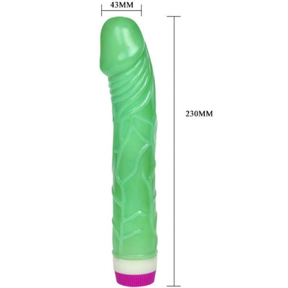 DANCE - VIBRATORE WAVES OF PLEASURE 23 CM VERDE