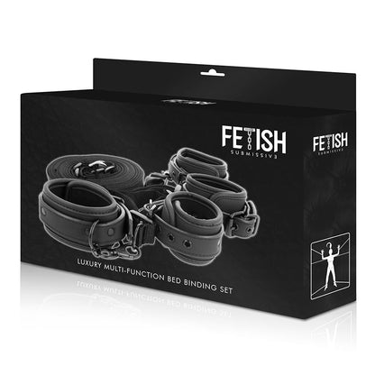 SOTTOMESSA FETISH - SET DI MANETTE E LACCI RIVESTITI IN NOPRENE