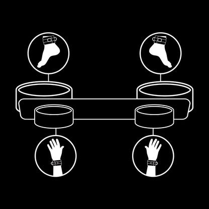 FETISH SUBMISSIVE - BARRA DIVIDUTTRICE BONDAGE CON RIVESTIMENTO IN NOPRENE