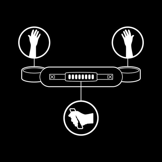 SOTTOMESSA FETISH - MANETTE RIVESTITE IN NOPRENE CON TIRO A VITE