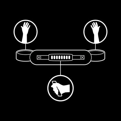 SOTTOMESSA FETISH - MANETTE RIVESTITE IN NOPRENE CON TIRO A VITE