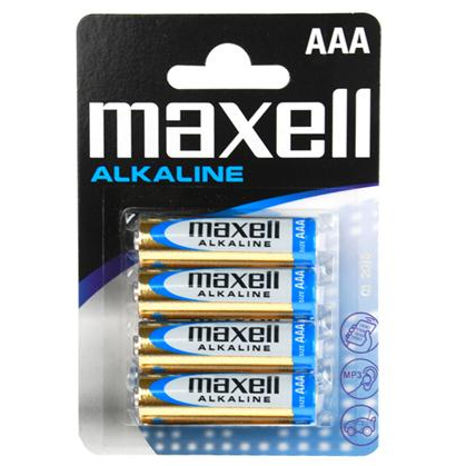 MAXELL - BATTERIA ALCALINE AAA LR03 BLISTER*4 EU