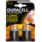 DURACELL - BATTERIA ALCALINE PLUS POWER C LR14 BLISTER 2 UNITÀ
