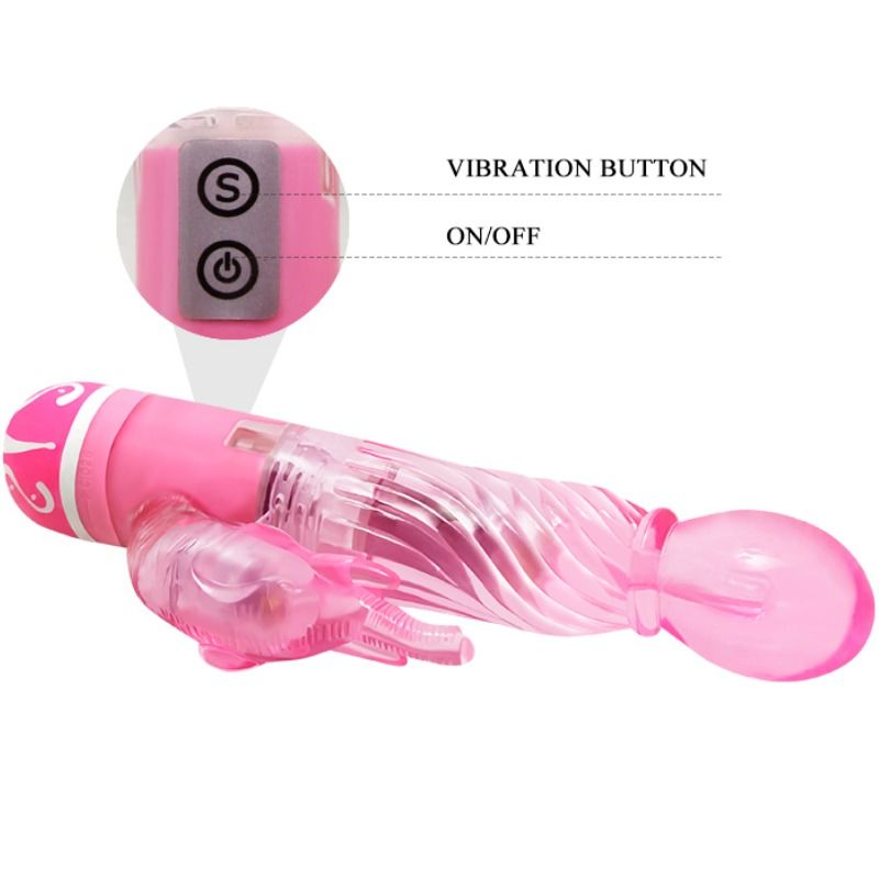 BAILE - VIBRATORE ROSA MULTIVELOCITÀ CON STIMOLATORE