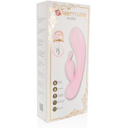 PRETTY LOVE - VIBRATORE HUGO RABBIT INTELLIGENTE CON ORECCHIE