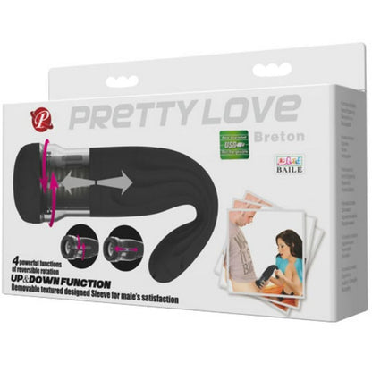 PRETTY LOVE - MASTURBATORE RICARICABILE MULTIFUNZIONE BRETON