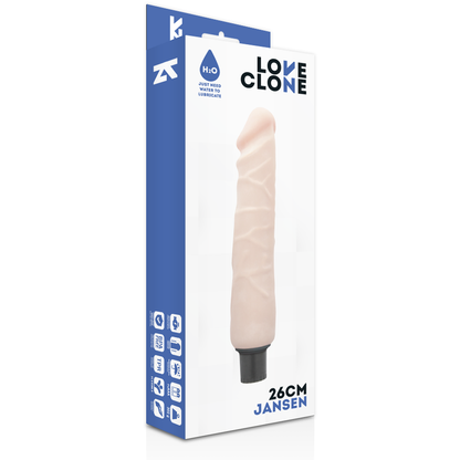 LOVECLONE - VIBRATORE REALISTICO JANSEN AUTOLUBRIFICANTE 26 CM -O- 4,2 CM