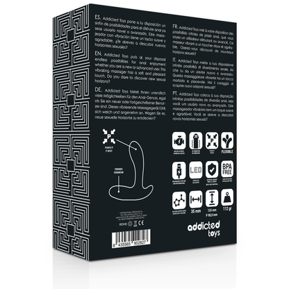 ADDICTED TOYS - MASSAGGIATORE ANALE NERO VIBRAZIONE