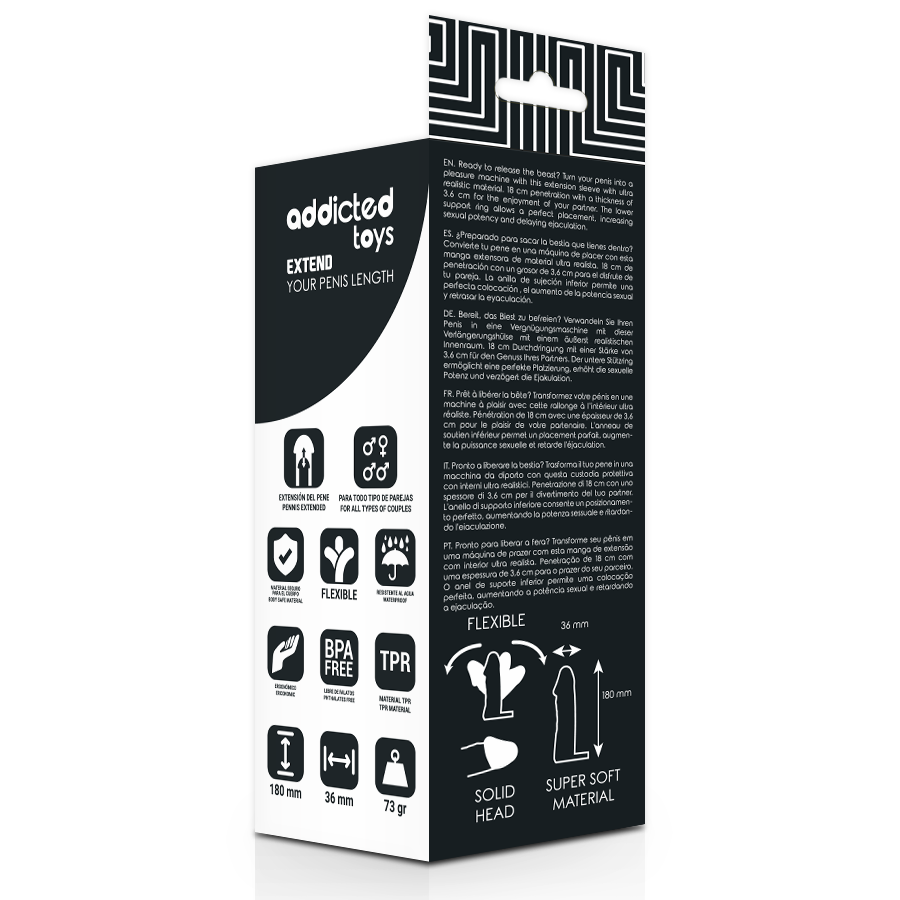 ADDICTED TOYS - ESTENSIONE PENE 18 CM