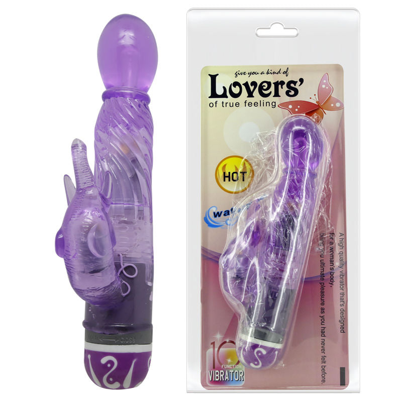 BAILE - VIBRATORE MULTIVELOCITÀ CON STIMOLATORE VIOLA