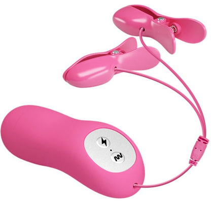 DANZA - PIZZE ONDA ROMANTICA CON VIBRAZIONE ED ELETTROSHOCK FUCSIA
