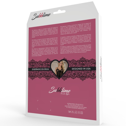SUBBLIME - CORSETTO FETISH CON SPALLINE INCROCIATE L/XL