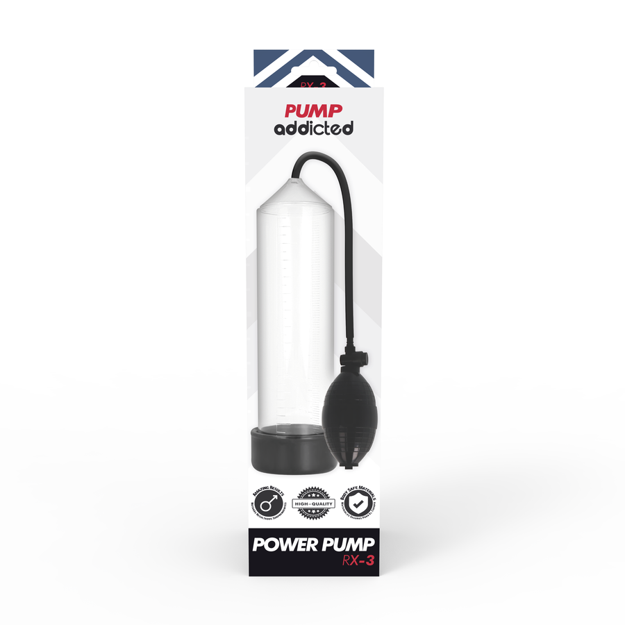 PUMP ADDICTED - POMPA PER L'EREZIONE RX3 NERA