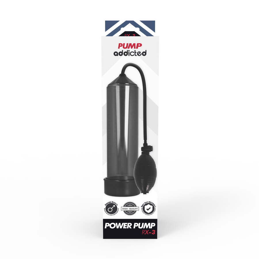 PUMP ADDICTED - POMPA PER L'EREZIONE RX3 NERA