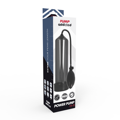 PUMP ADDICTED - POMPA PER L'EREZIONE RX3 NERA