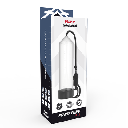 PUMP ADDICTED - POMPA PER L'EREZIONE RX5 NERA