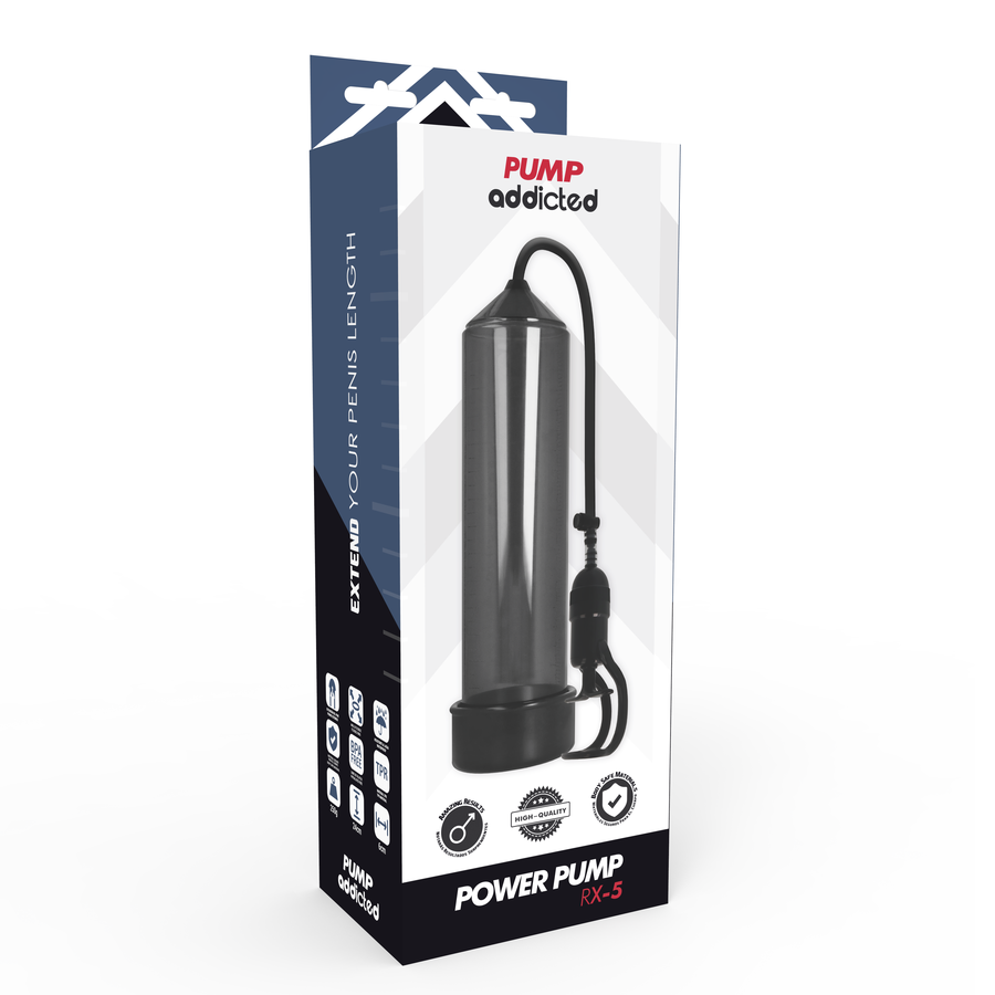 PUMP ADDICTED - POMPA PER L'EREZIONE RX5 NERA