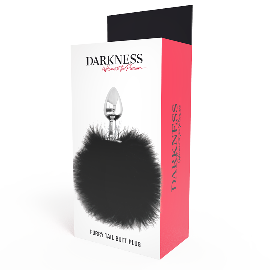 DARKNESS - PLUG ANALE EXTRA CON CODA NERA 7 CM