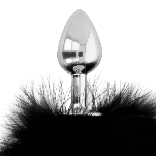DARKNESS - PLUG ANALE EXTRA CON CODA NERA 7 CM