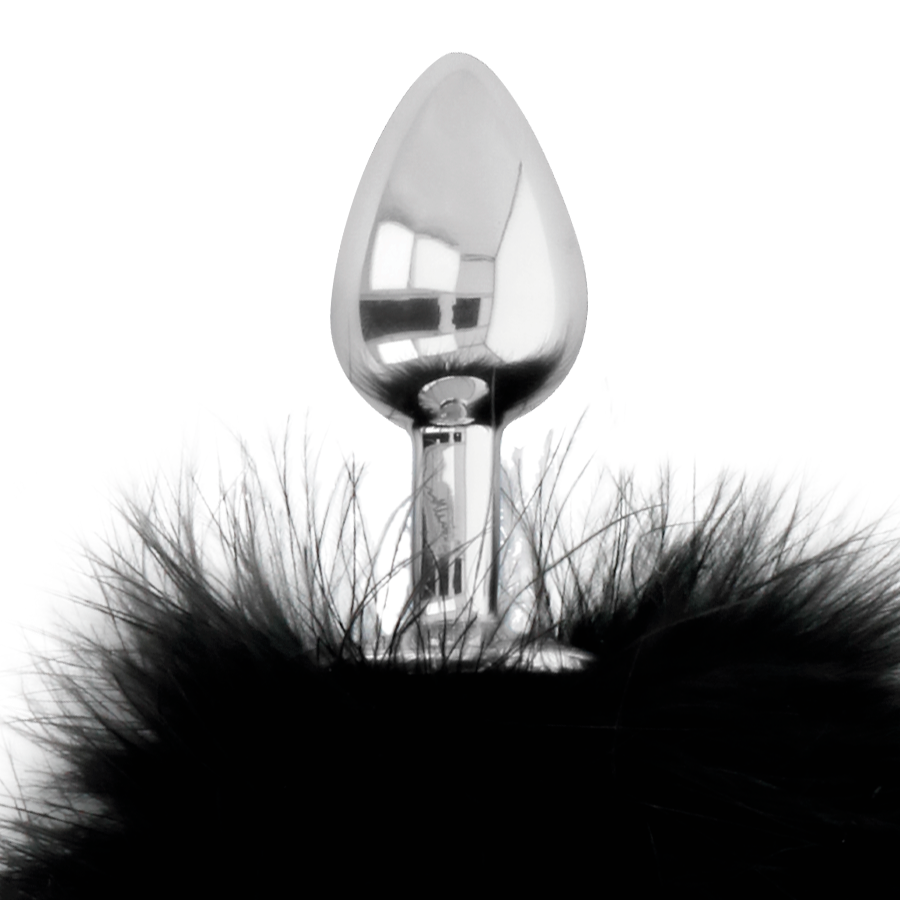 DARKNESS - PLUG ANALE EXTRA CON CODA NERA 7 CM