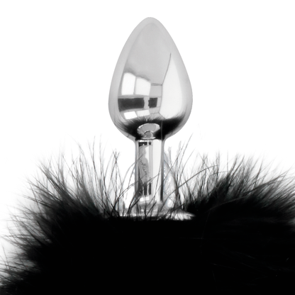 DARKNESS - PLUG ANALE EXTRA CON CODA NERA 7 CM