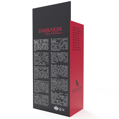 DARKNESS - MASCHERA DI SOTTOMISSIONE BDSM CON BOCCA E OCCHI NERI