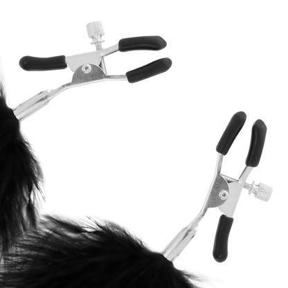 DARKNESS - MORSETTI PER CAPEZZOLI CON POMPON 2
