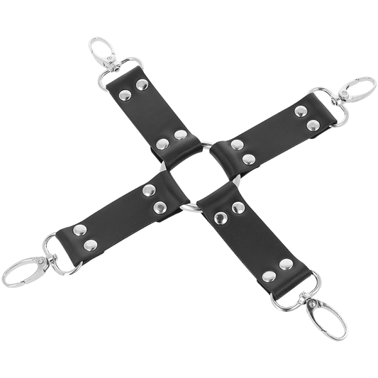 OSCURITÀ - MANETTE PER MANI E PIEDI IN PELLE NERA