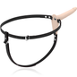 IMBRACATURA SOTTOMESSA FETISH - VIBRATORE IN SILICONE CARNE 15 CM