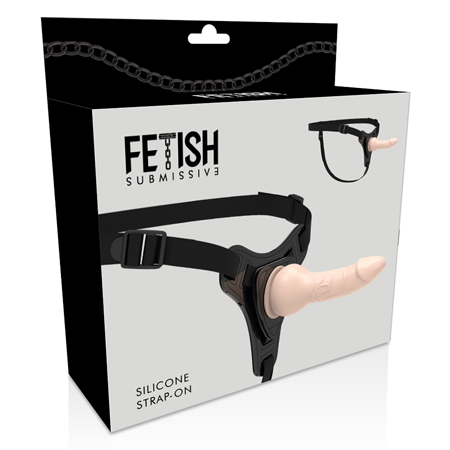 IMBRACATURA SOTTOMESSA FETISH - SILICONE REALISTICO CARNE 16CM