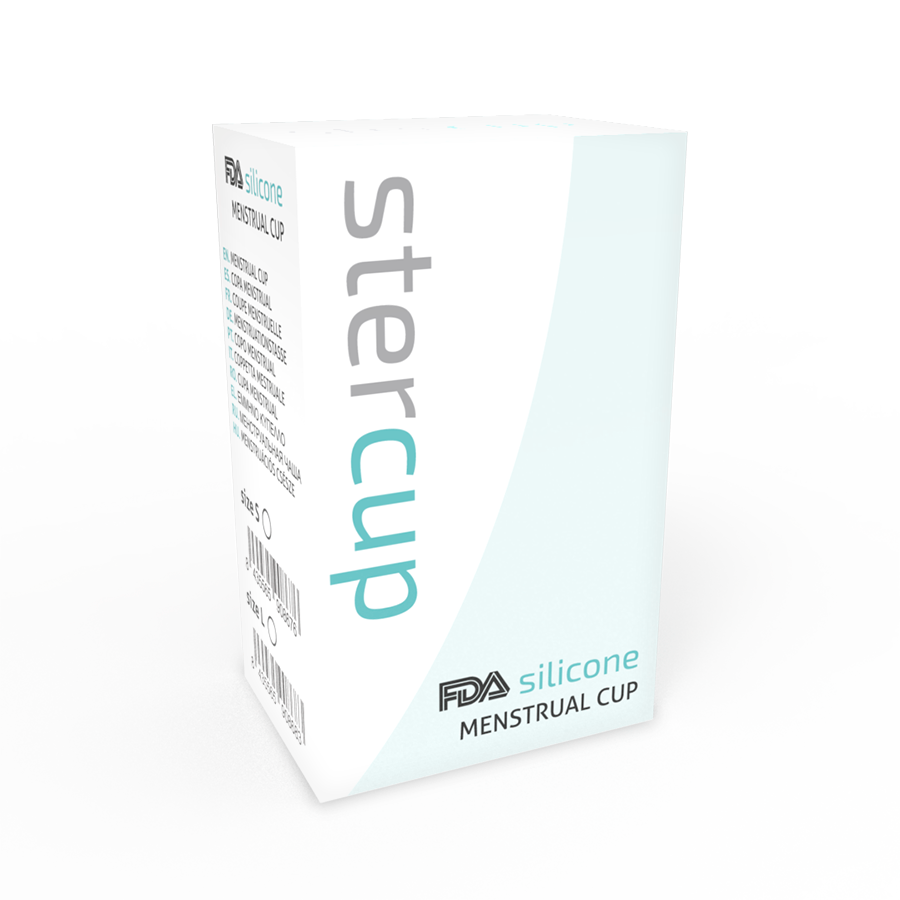 STERCUP - COPPA MESTRUALE ROSA IN SILICONE FDA - TAGLIA L