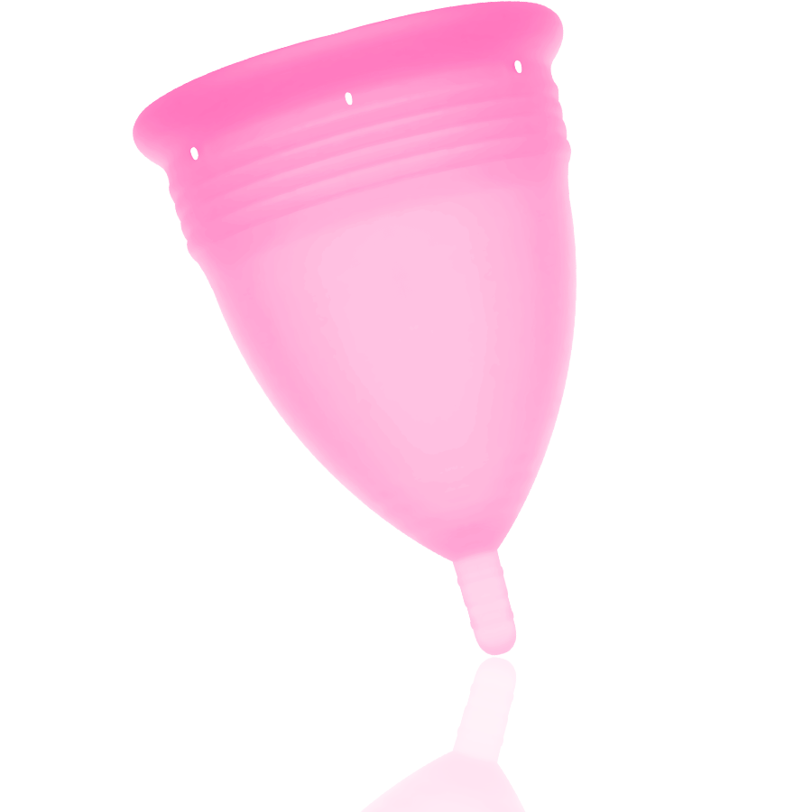 STERCUP - COPPA MESTRUALE ROSA IN SILICONE FDA - TAGLIA L