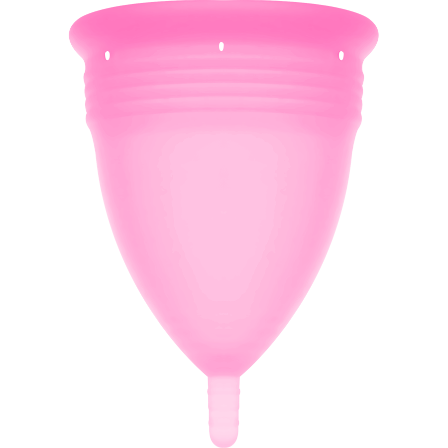 STERCUP - COPPA MESTRUALE ROSA IN SILICONE FDA - TAGLIA L