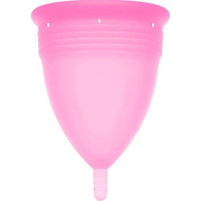STERCUP - COPPA MESTRUALE ROSA IN SILICONE FDA - TAGLIA L
