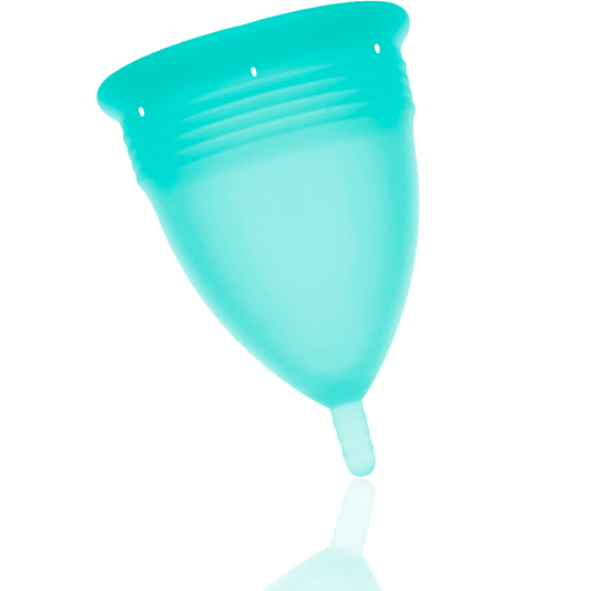 STERCUP - COPPA MESTRUALE IN SILICONE ACQUAMARINA FDA - TAGLIA L